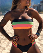 Bikini sexy con blocchi di colore