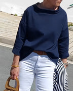 Camicetta Casual Revers Tinta Unita