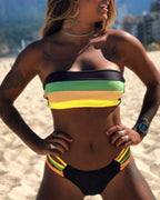 Bikini sexy con blocchi di colore