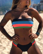 Bikini sexy con blocchi di colore