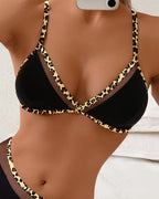 Costume da bagno sexy con stampa leopardata
