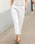 Pantalone casual tinta unita