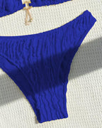 Bikini sexy tinta unita due pezzi triangolo