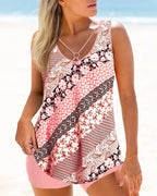 Tankini a due pezzi stampato