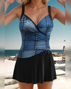 Costume Da Bagno A Top E Slip A Vita Alta Con Bretelle