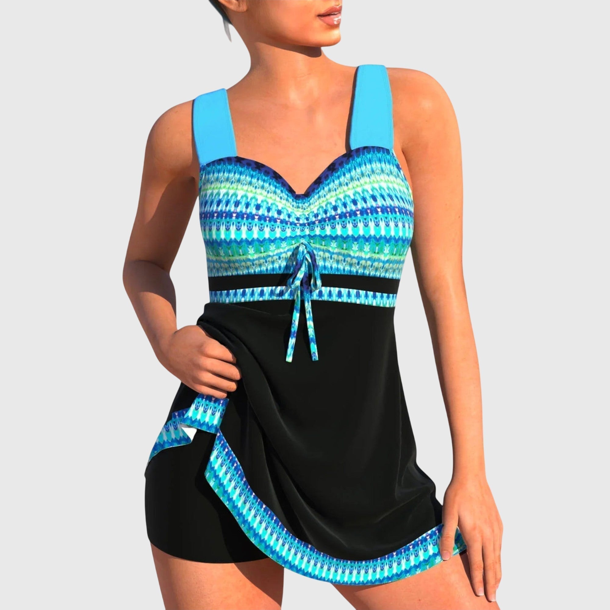 Costume da bagno colorato a due pezzi