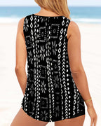 Tankini a due pezzi stampato