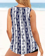 Tankini a due pezzi stampato