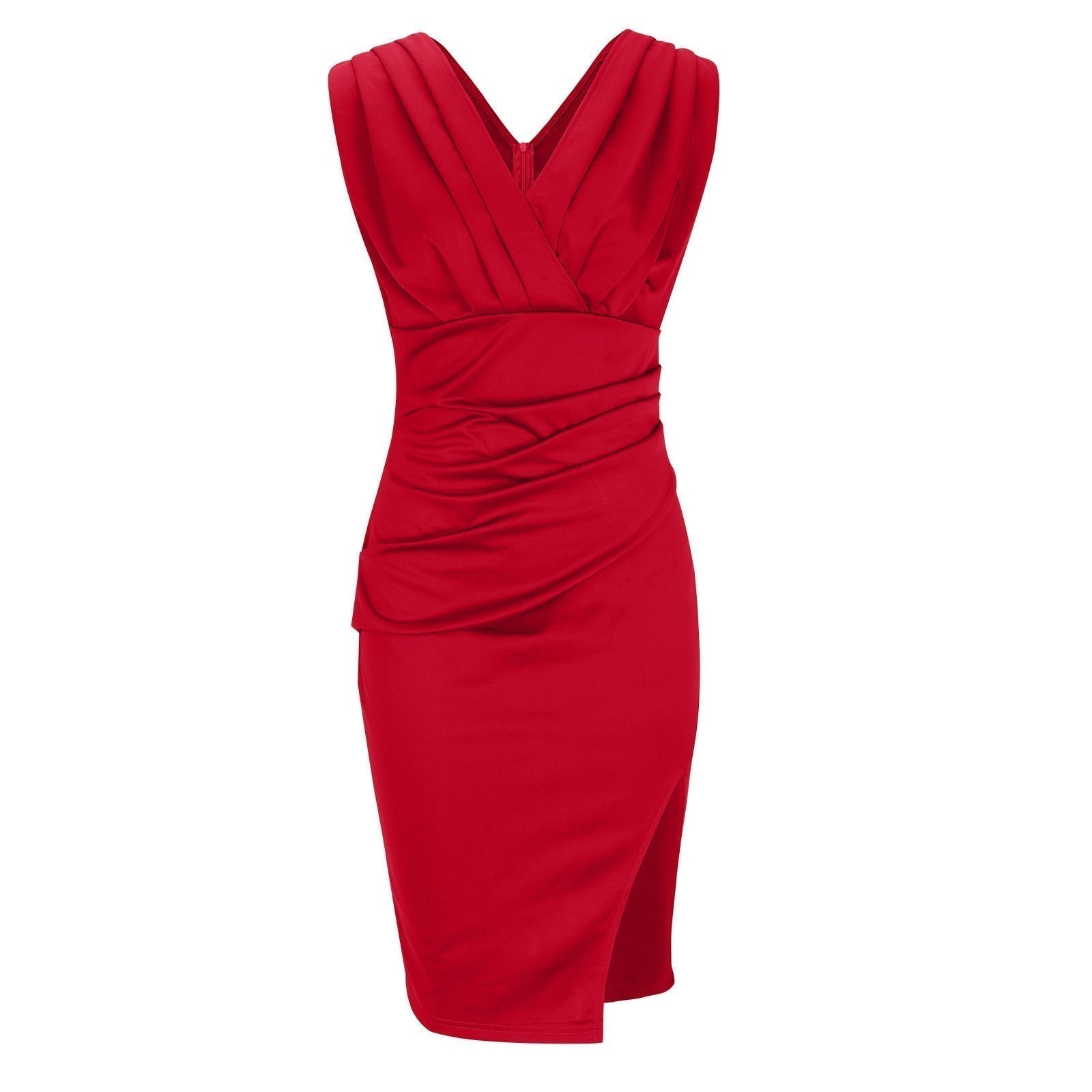 Maud™ | Elegante vestito con scollo a V e spacco