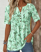 Blusa fresca con scollo a V