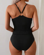Tankini snellente due pezzi a triangolo