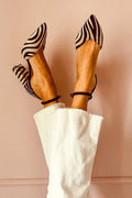 Keren | Décolleté con stampa zebrata