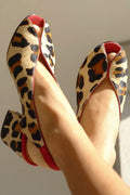 Chloe | Sandali aperti con stampa leopardata