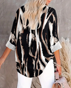 Camicia a Collo Alto Stampa Irregolare