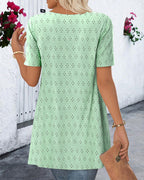 Blusa finto due pezzi stampata
