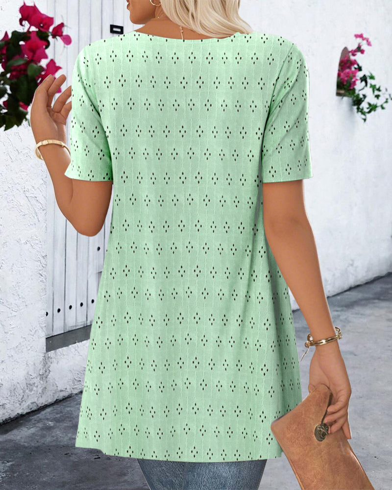 Blusa finto due pezzi stampata