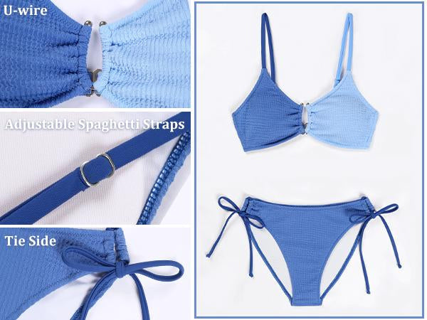Bikini donna sexy a vita alta sgambato