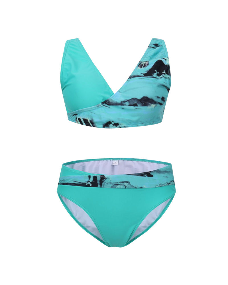 Bikini colorato con reggiseno a portafoglio