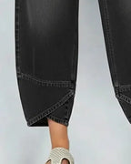 Pantalone in denim patchwork casual