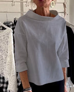 Camicetta Casual Revers Tinta Unita