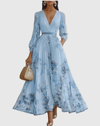 Rowella | Elegante Abito Lungo Plissettato