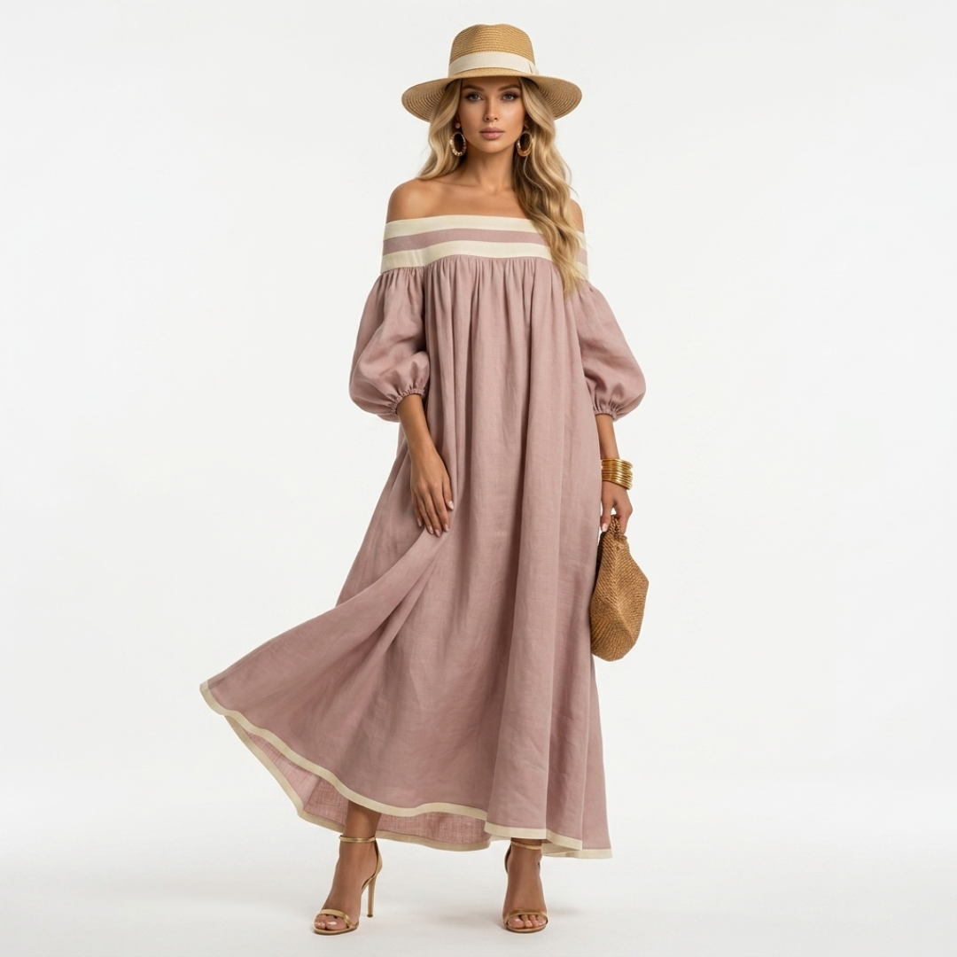 Aspasia - Vestito lungo dalla vestibilità comoda