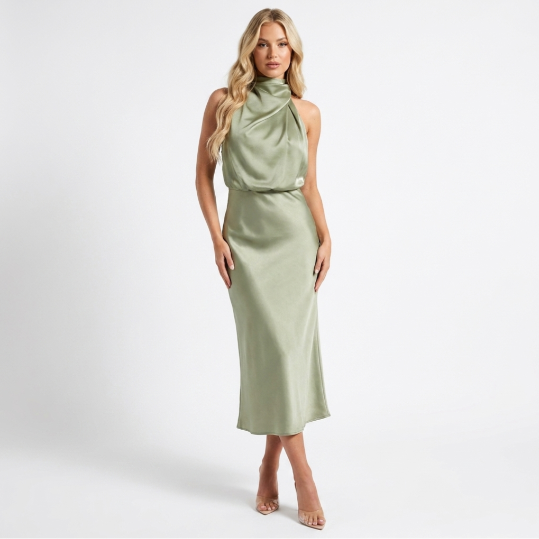 Luzia - Elegante vestito in raso