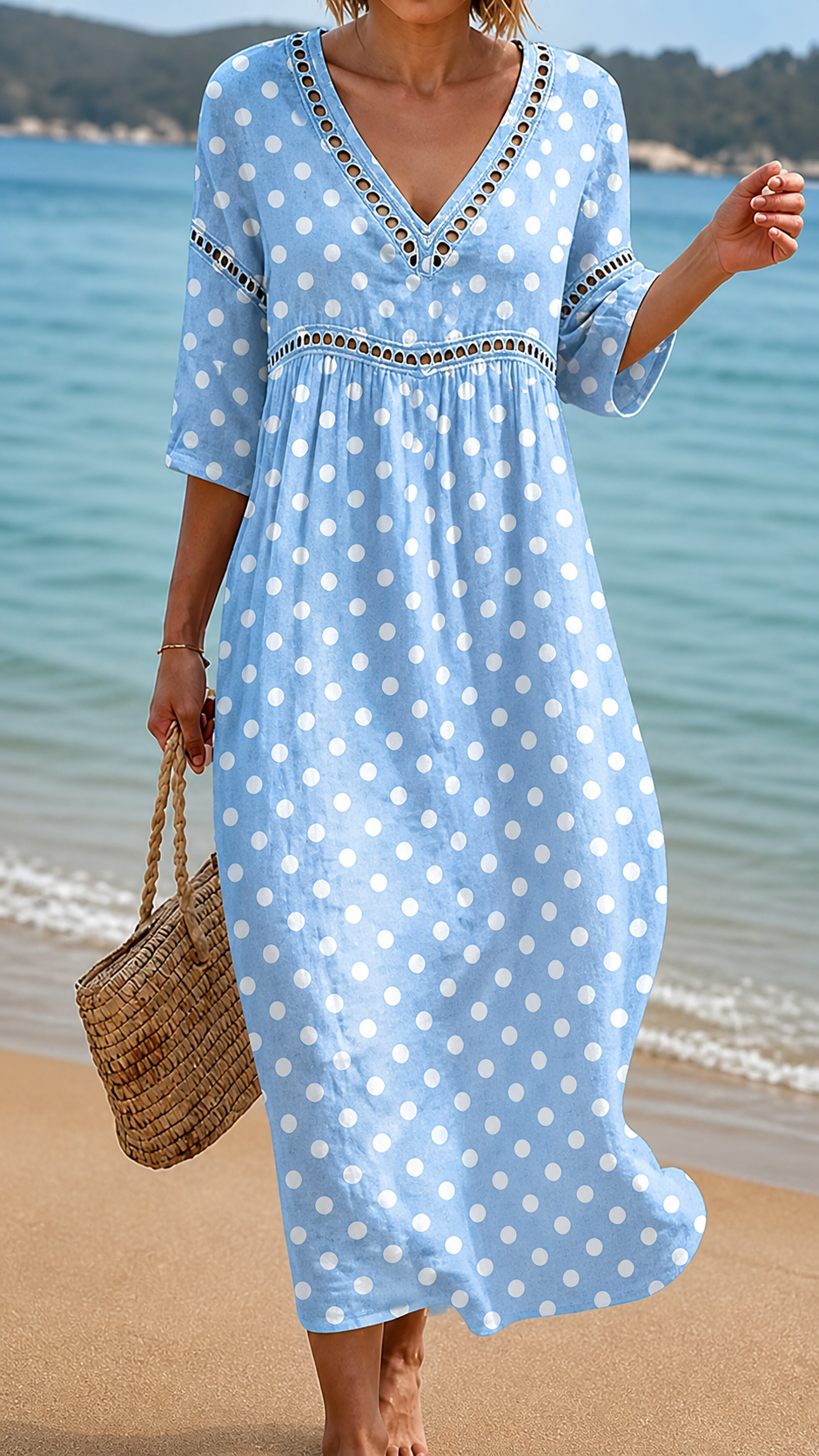 Vestito da Mare a Pois Morbido