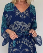 Abito boho con scollo a V ampio