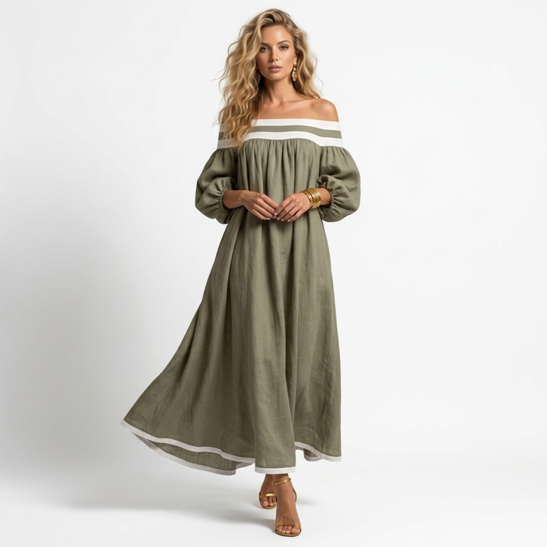 Aspasia - Vestito lungo dalla vestibilità comoda