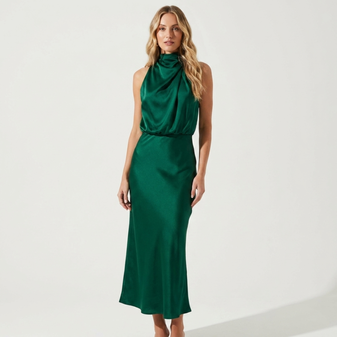 Luzia - Elegante vestito in raso