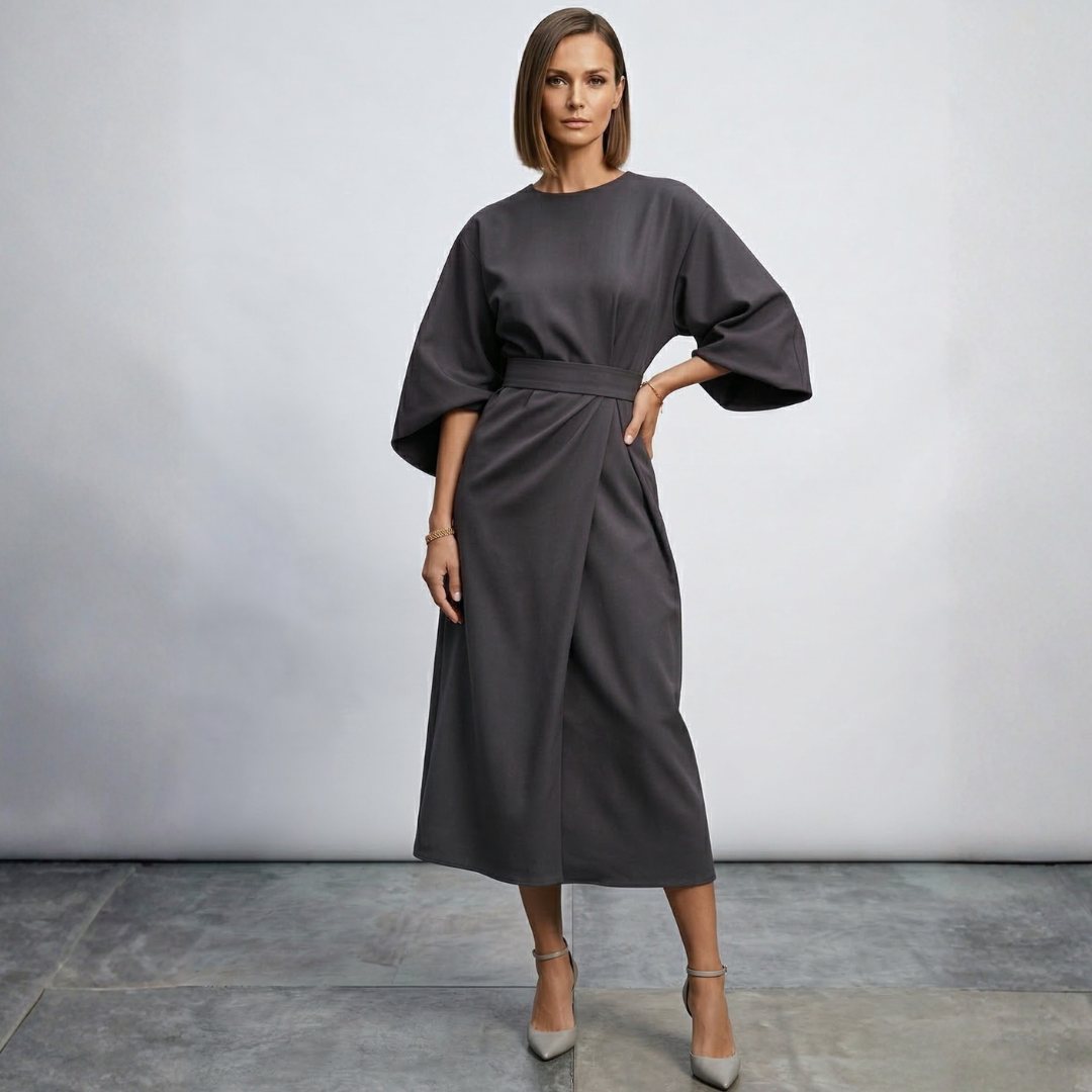 Xanthe - Elegante maxi abito con cintura