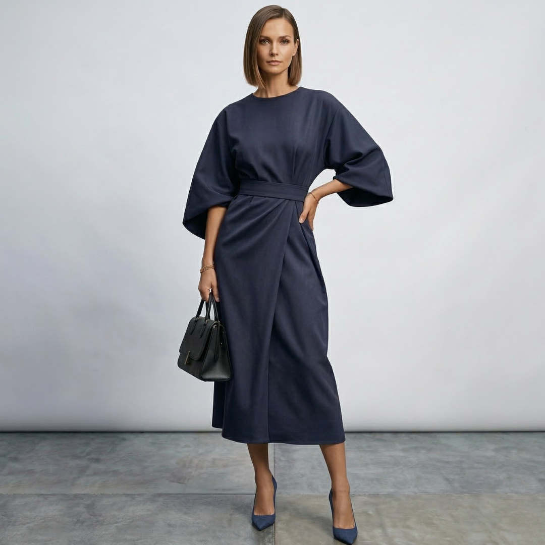 Xanthe - Elegante maxi abito con cintura