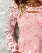 Camicetta Tendance A Travetti E Dettagli Patchwork