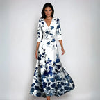 Eliana™ | Abito Elegante A-Line Floreale