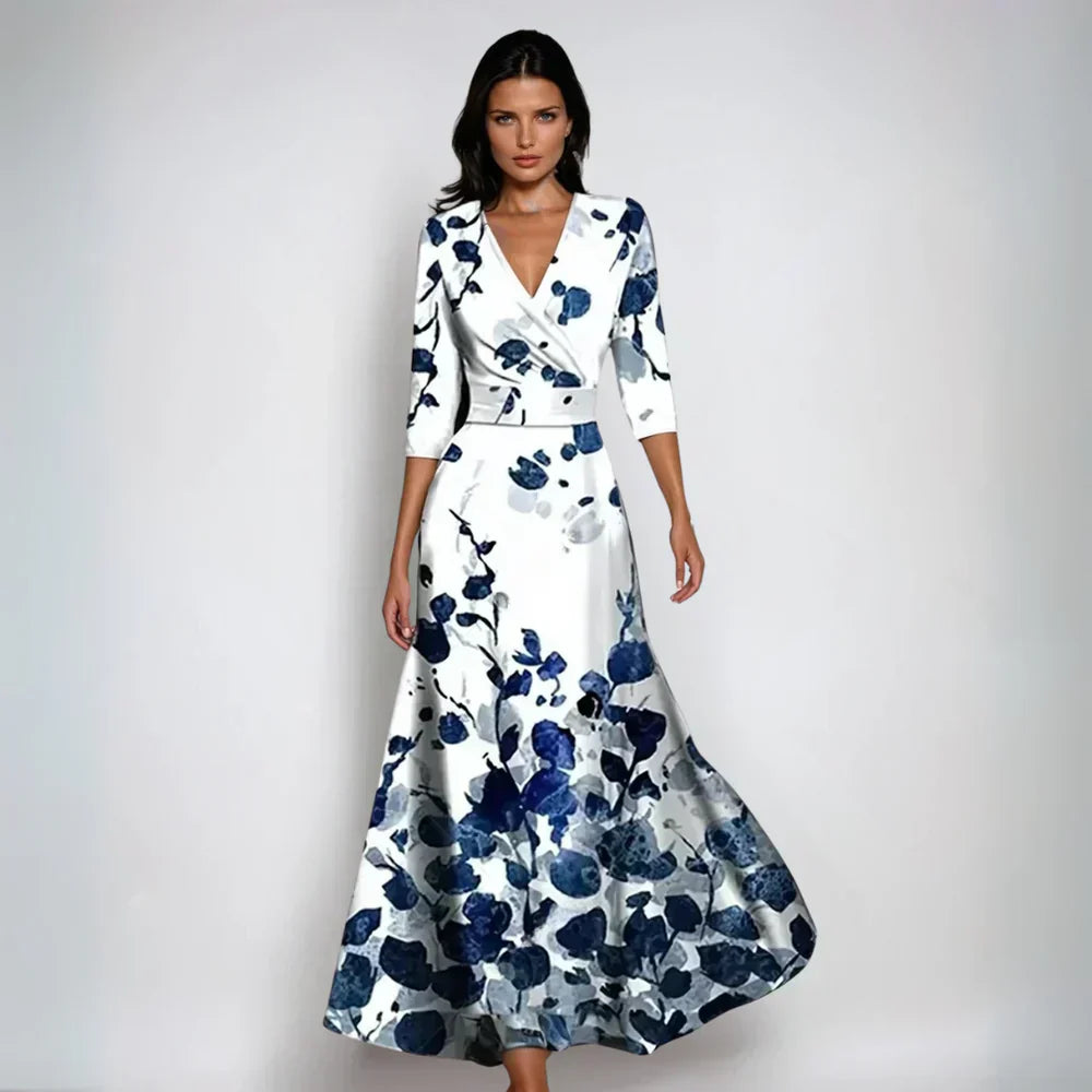 Eliana™ | Abito Elegante A-Line Floreale