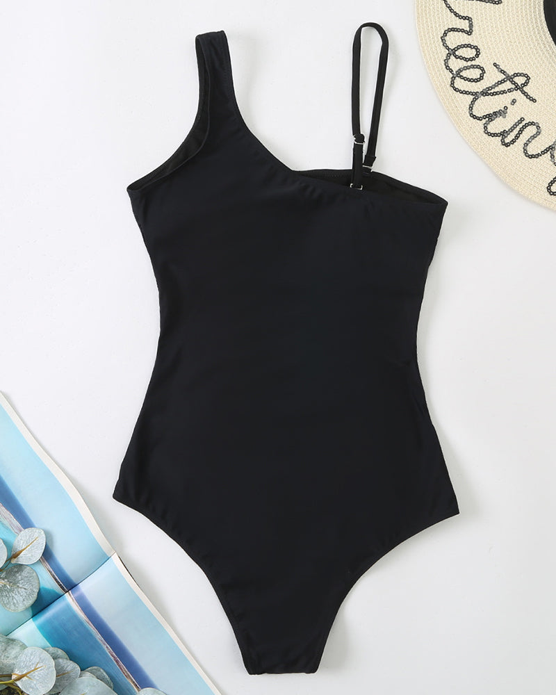 Costume da bagno intero sexy scollato con spalle scoperte