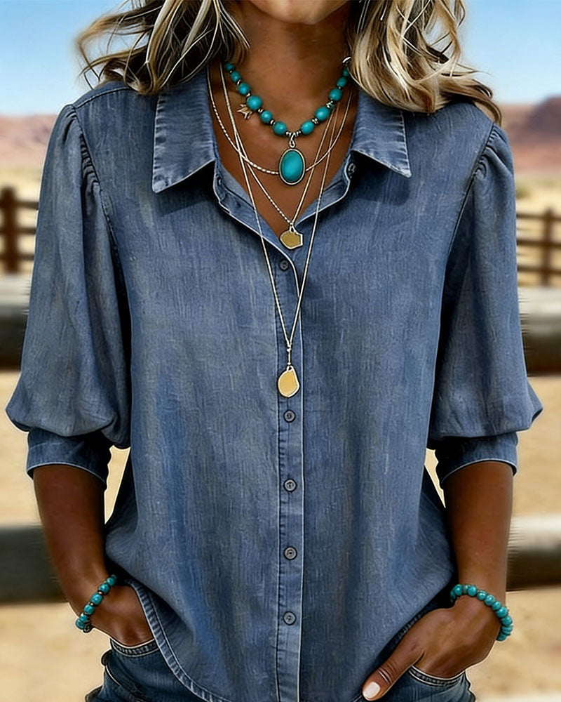 Camicia Bubble Maniche Corte In