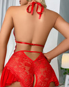 Intimo Sexy in Pizzo Trasparente Intero