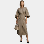Xanthe - Elegante maxi abito con cintura