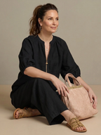 Natalia | Completo Top Palloncino con Zip e Pantaloni Ampi