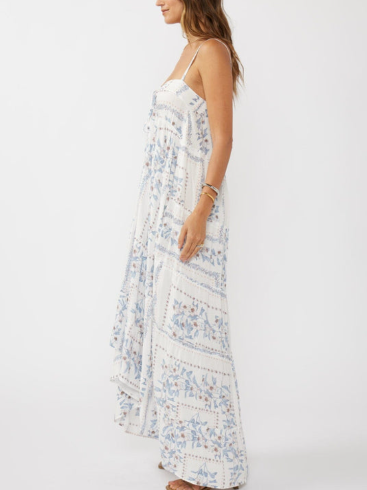 Europe Shores Vestito lungo Hi-Lo Crema