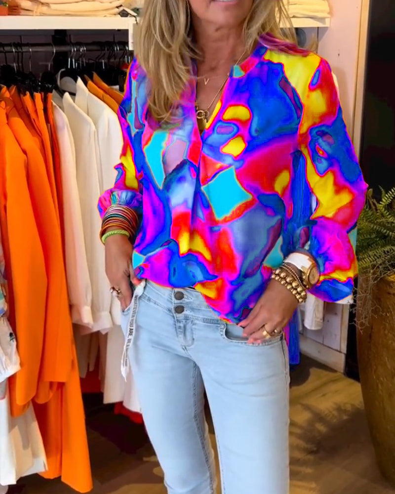 Camicie a maniche lunghe e stile casual colorato