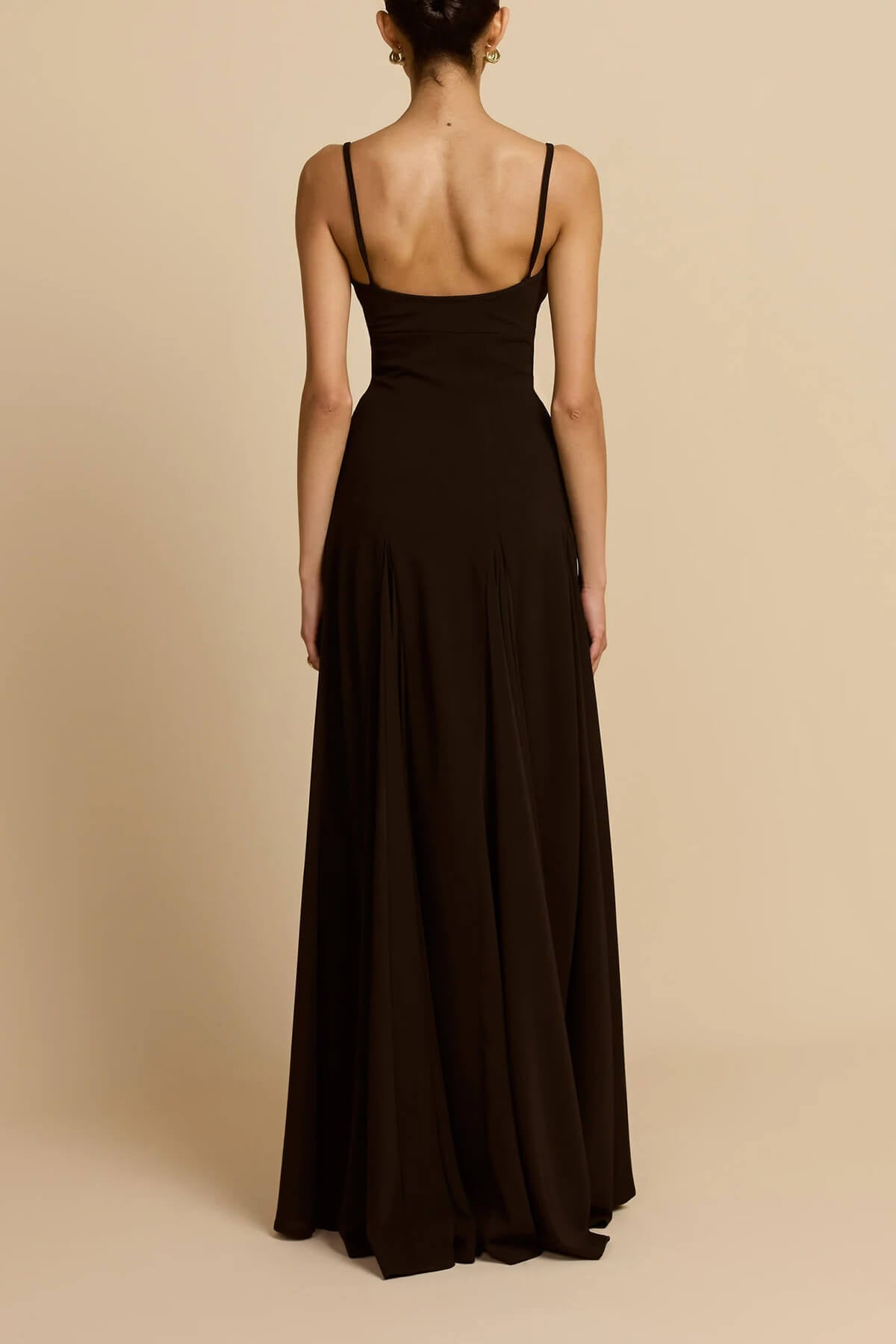 Abito lungo sottoveste svasato in tulle a pannelli Elegance