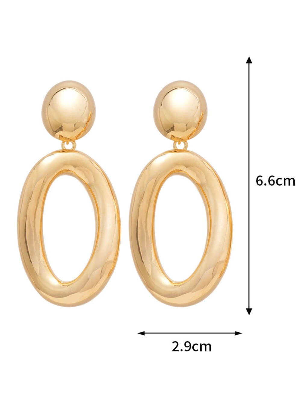 Orecchini Vintage Ovali a Cerchio Intrecciato