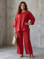 Prue | Completo Tunica Oversize con Pantaloni Larghi