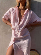 Vestito a camicia lungo dal concept semplice