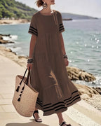 Vestito di Tendenza Vacanze a Maniche Corte