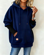 Felpa con cappuccio ampia e casual