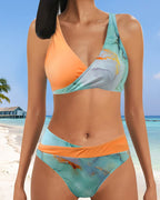 Bikini colorato con reggiseno a portafoglio